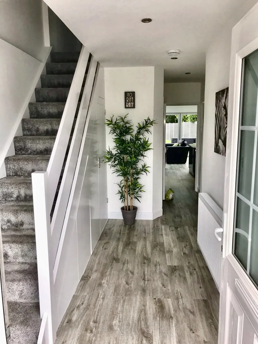Completed hallway and staircase following the loft conversion