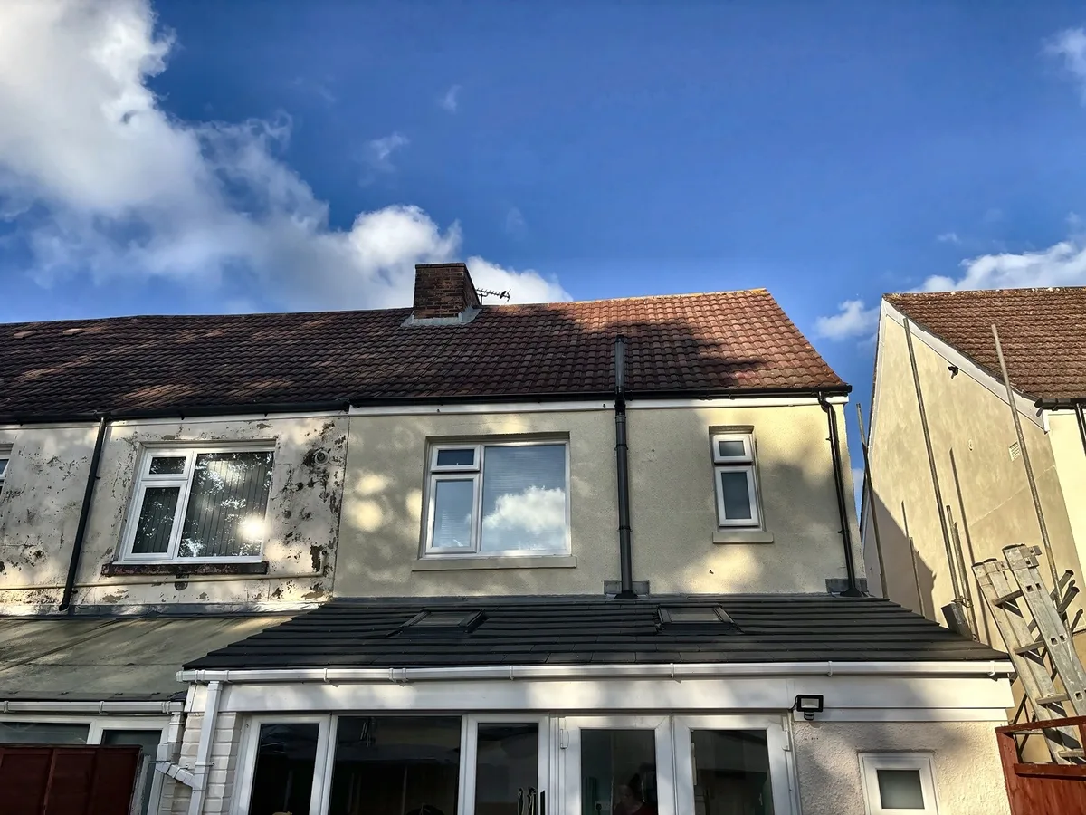Existing rear elevation before the loft conversion