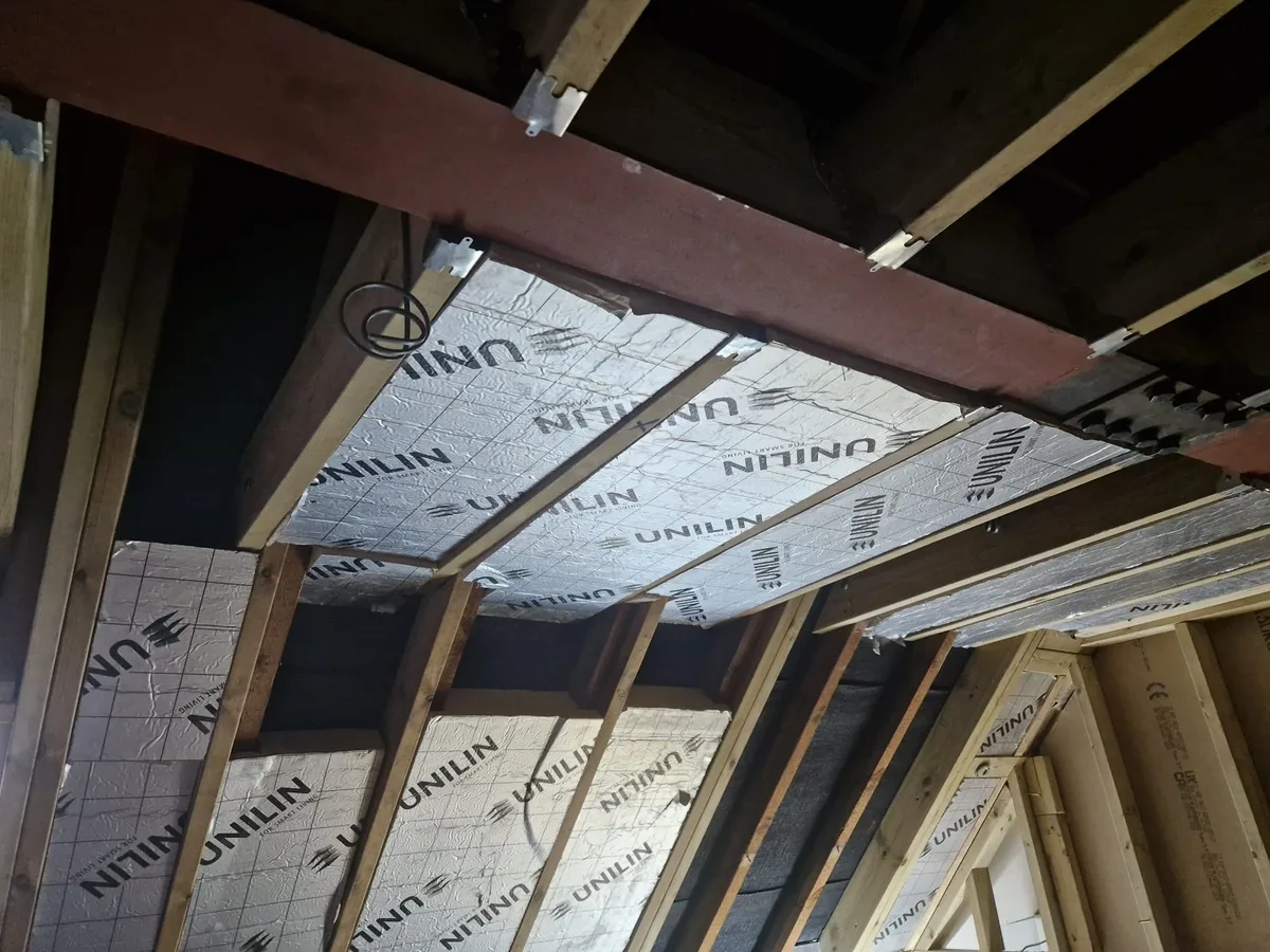 Loft conversion construction and roof insulation works