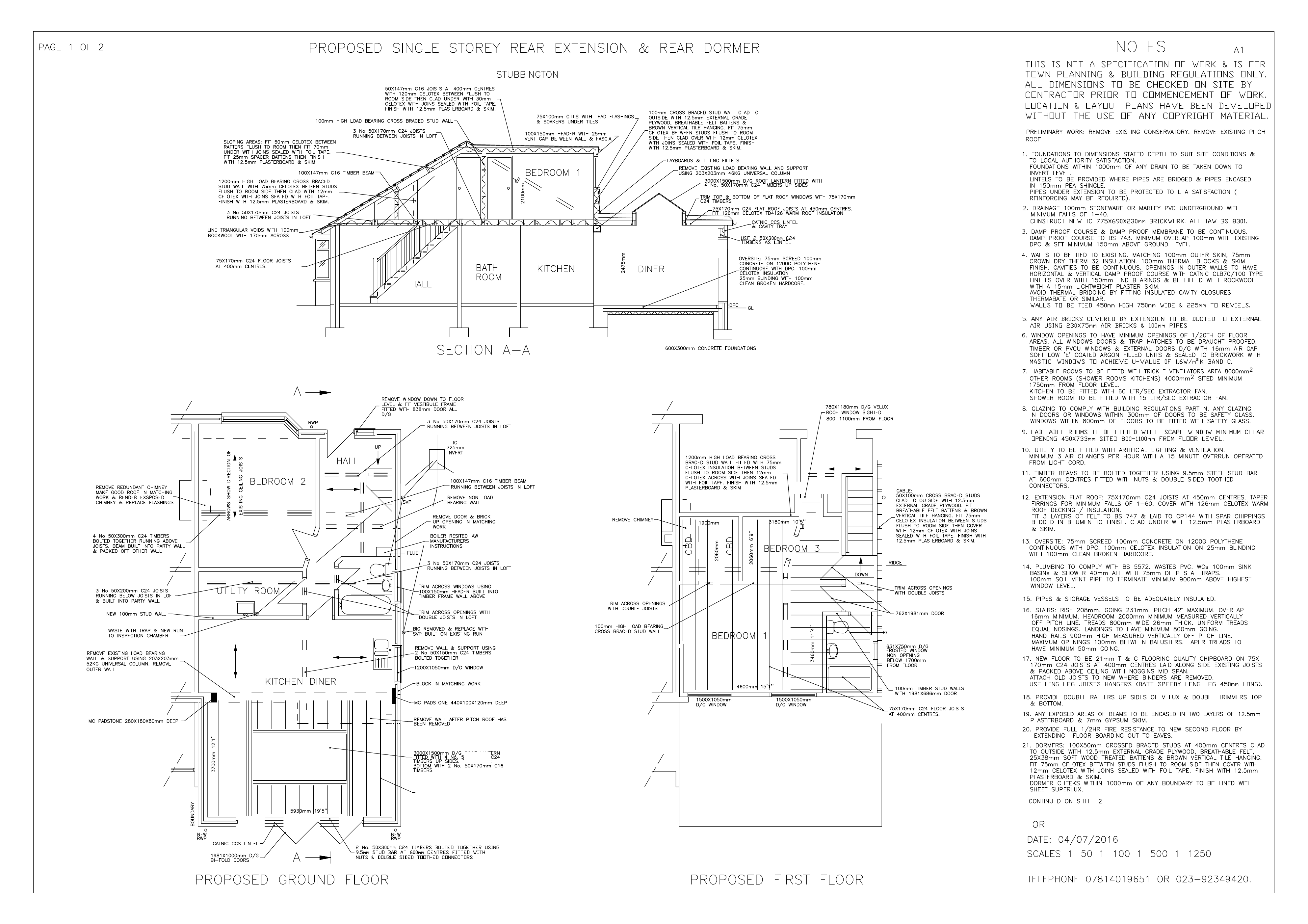 Architectural Drawings & Loft Conversions Stubbington | M W ...
